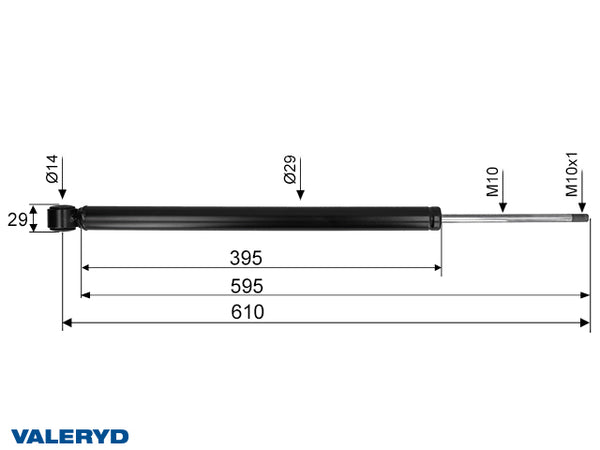 Amortizor franare compatibil AL-KO 2.8VB; 351VB CC=610