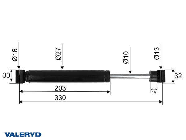 Amortizor franare compatibil AL-KO 251G Vers. C / 251VB, 372641, cc=325